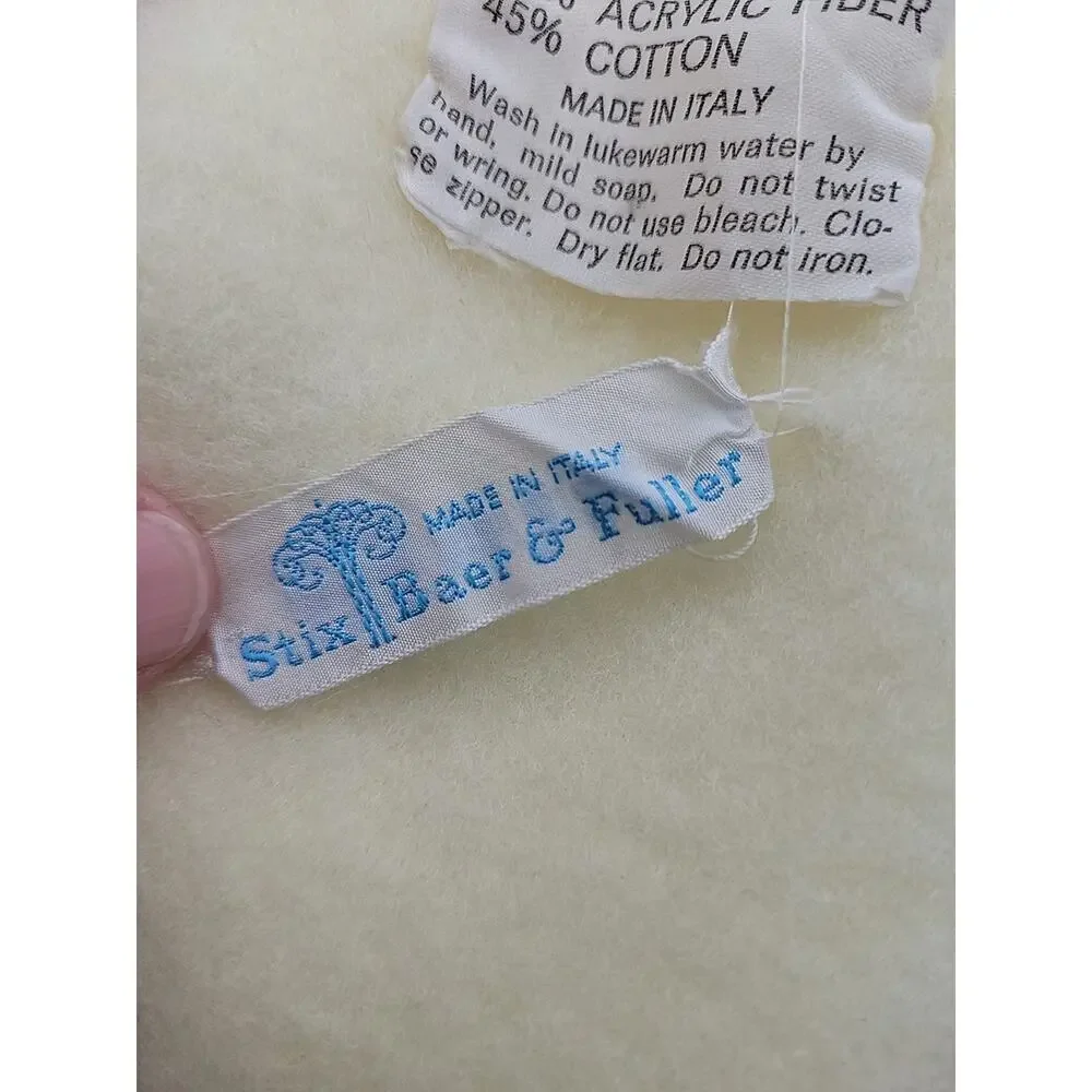 Vtg Young Peoples Floor Baby Blanket 34